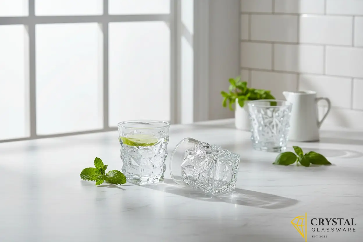 Delisoga glassware set fine-textured design